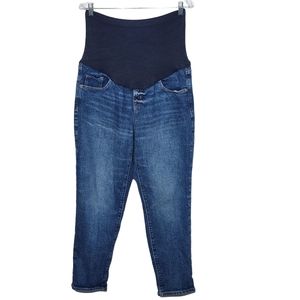 Old Navy Straight Leg Medium Wash Maternity Jeans, Size 14